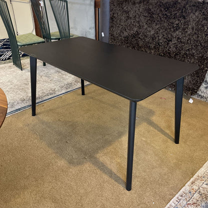 Black Rectangular Dining Table AS IS C DINING TABLES