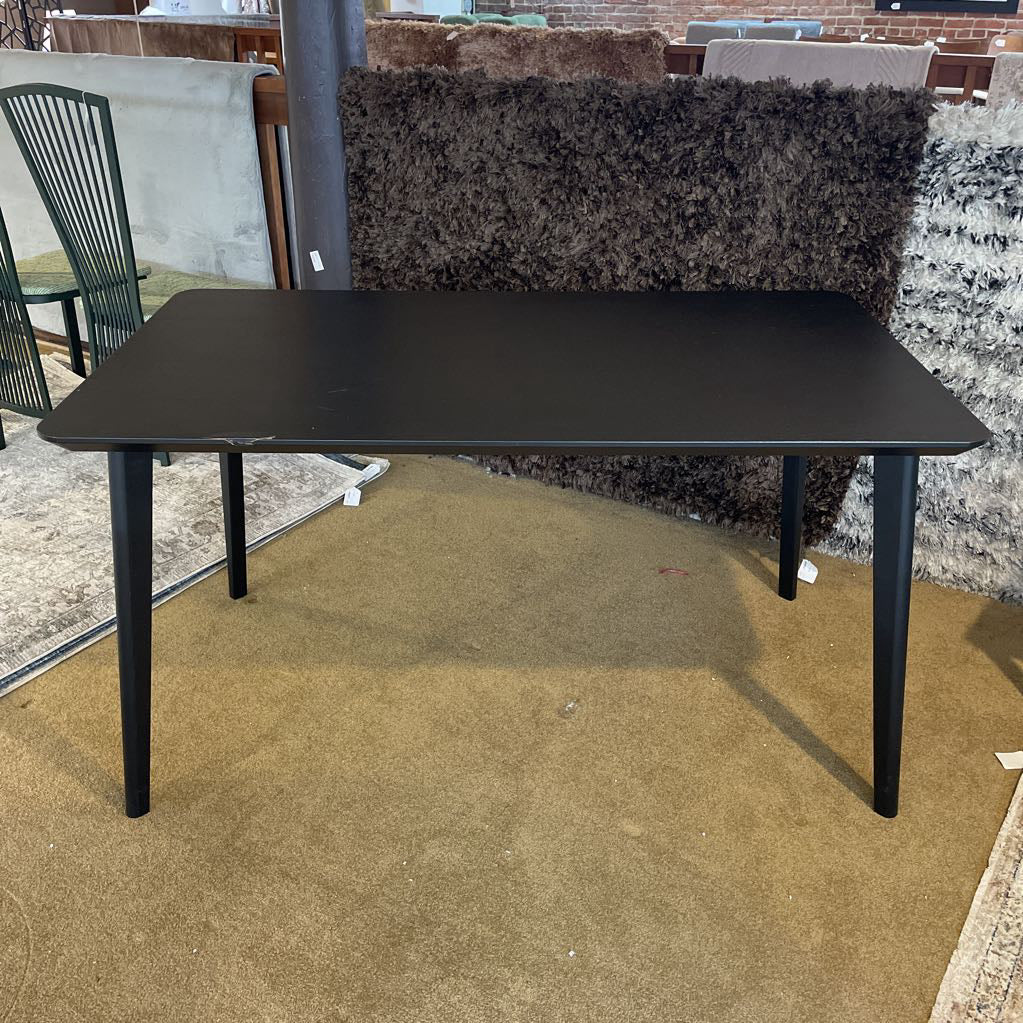 Black Rectangular Dining Table AS IS C DINING TABLES