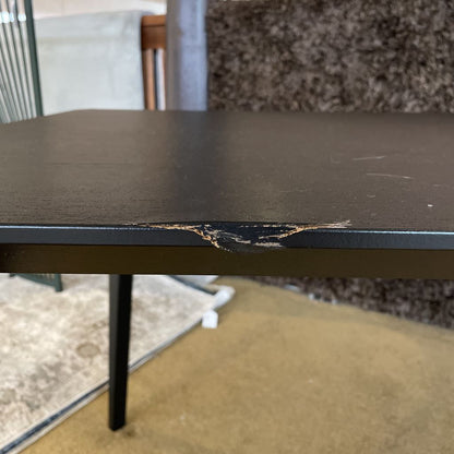 Black Rectangular Dining Table AS IS C DINING TABLES