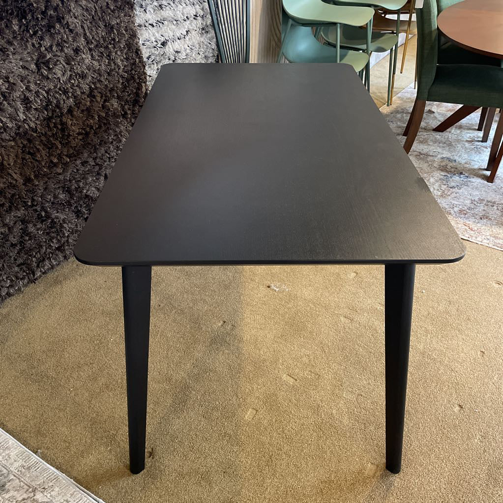 Black Rectangular Dining Table AS IS C DINING TABLES