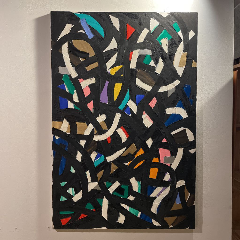Geometric Abstract Painting Lg.
