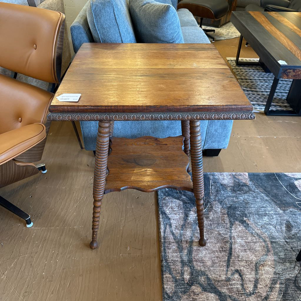 Antique Square Occasional Table
