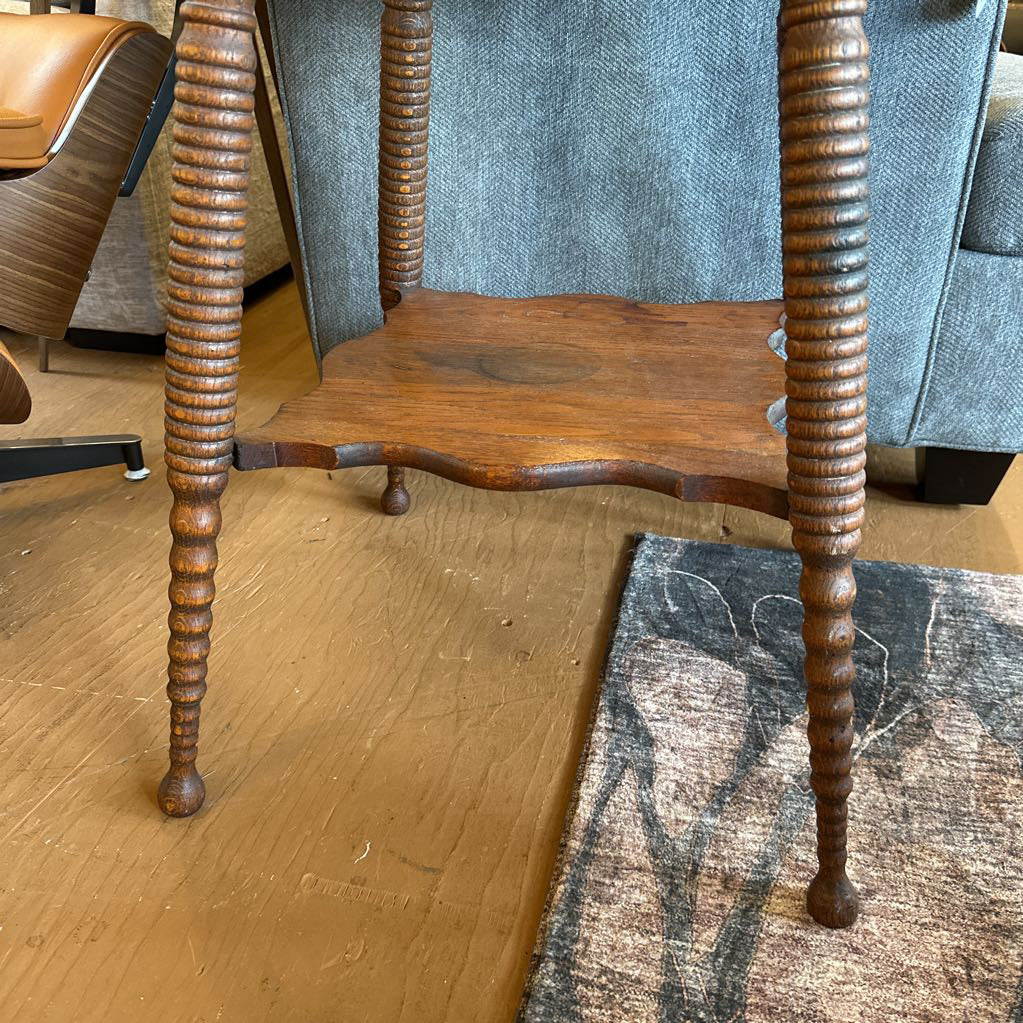 Antique Square Occasional Table
