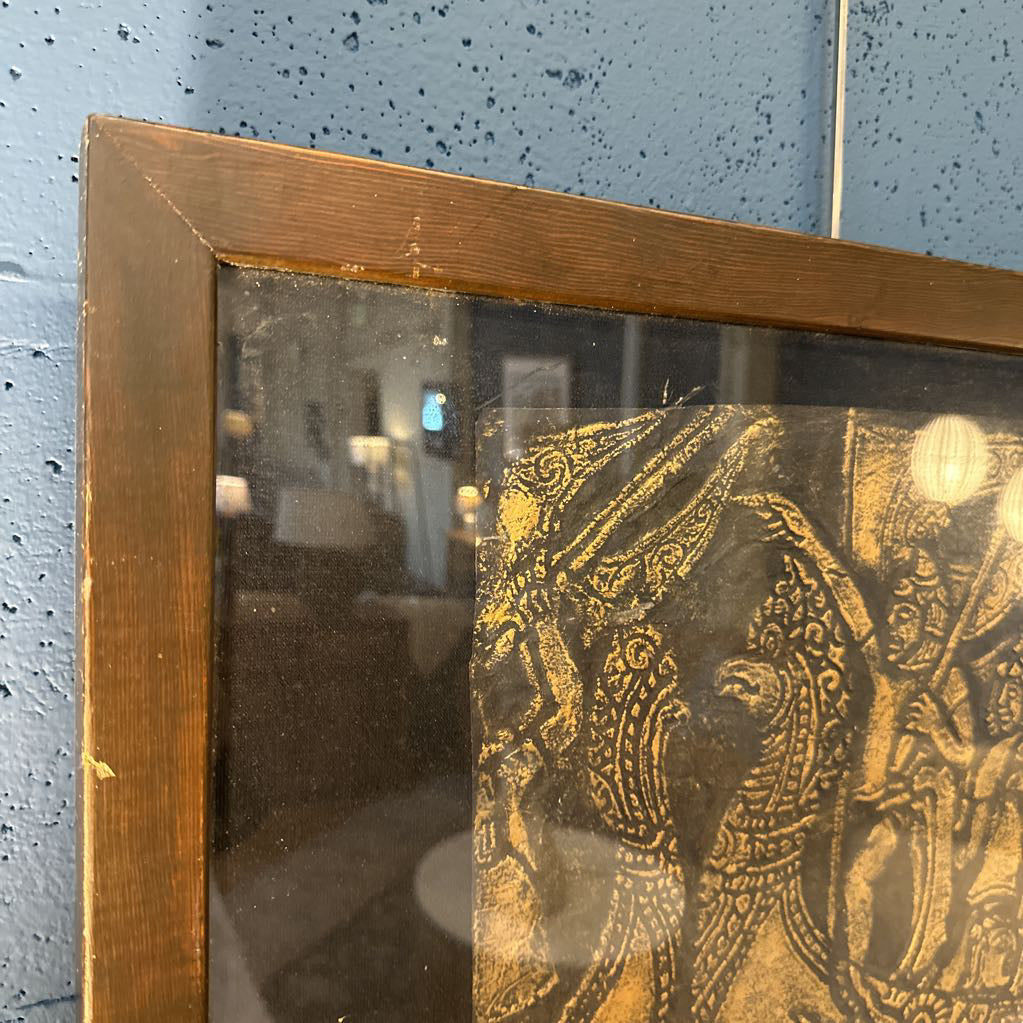 Vintage Thai Temple Rubbing