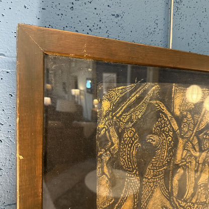 Vintage Thai Temple Rubbing