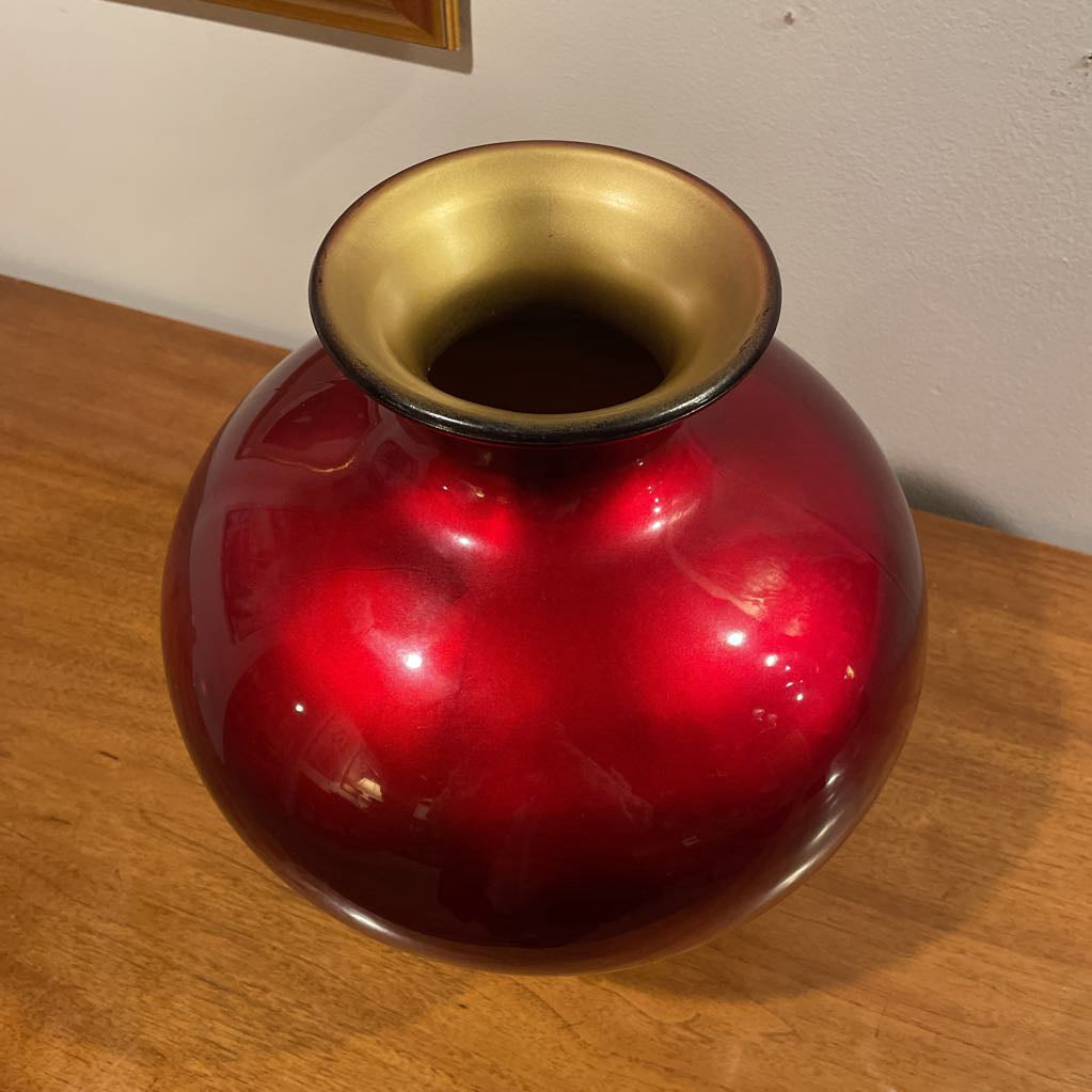 Lg. Candy Red Spanish Vase SMALLS