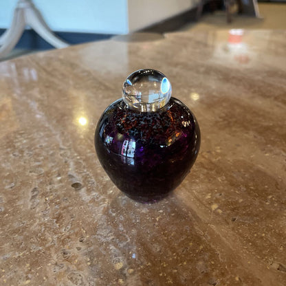 MURANO Sm. Purple "Apple" Perfume Bottle w/ Stopper SMALLS