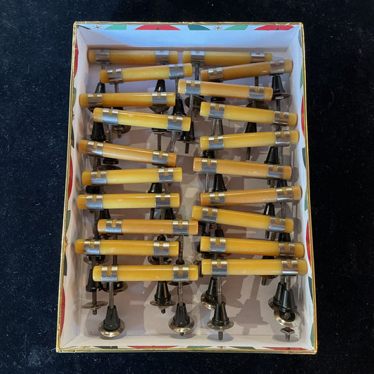 20 Vint. Butterscotch Bakelite Art Deco Pulls UNIQUE FINDS