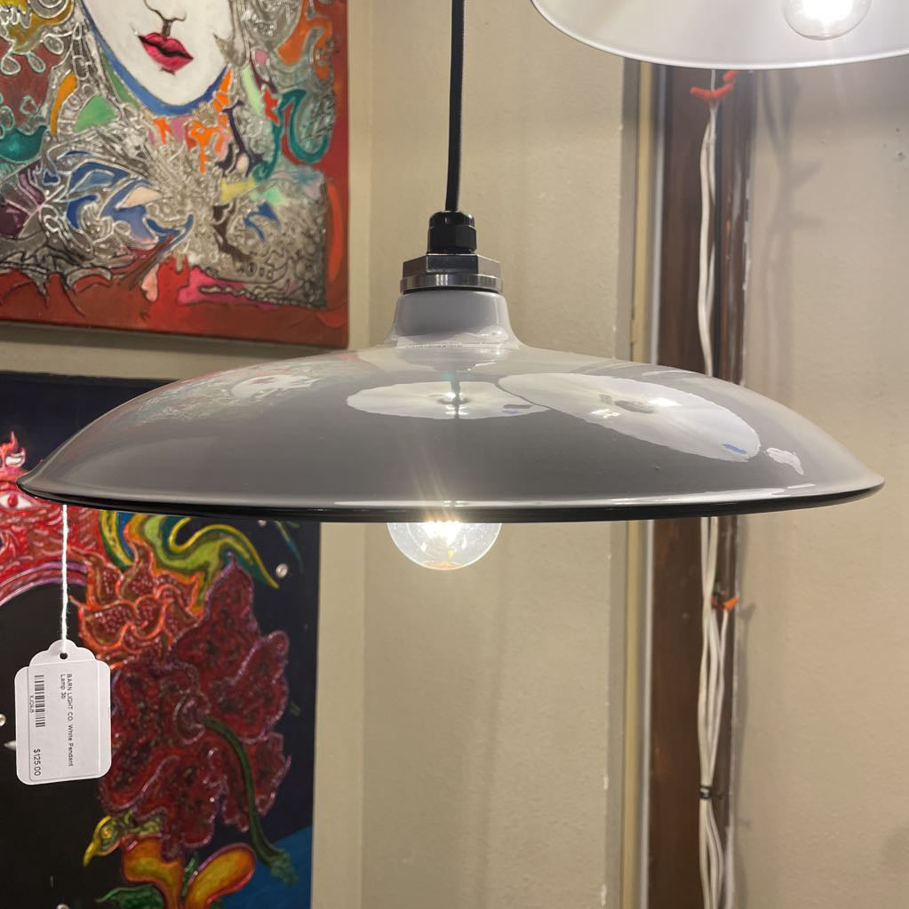 BARN LIGHT CO. White Pendant Lamp LAMPS