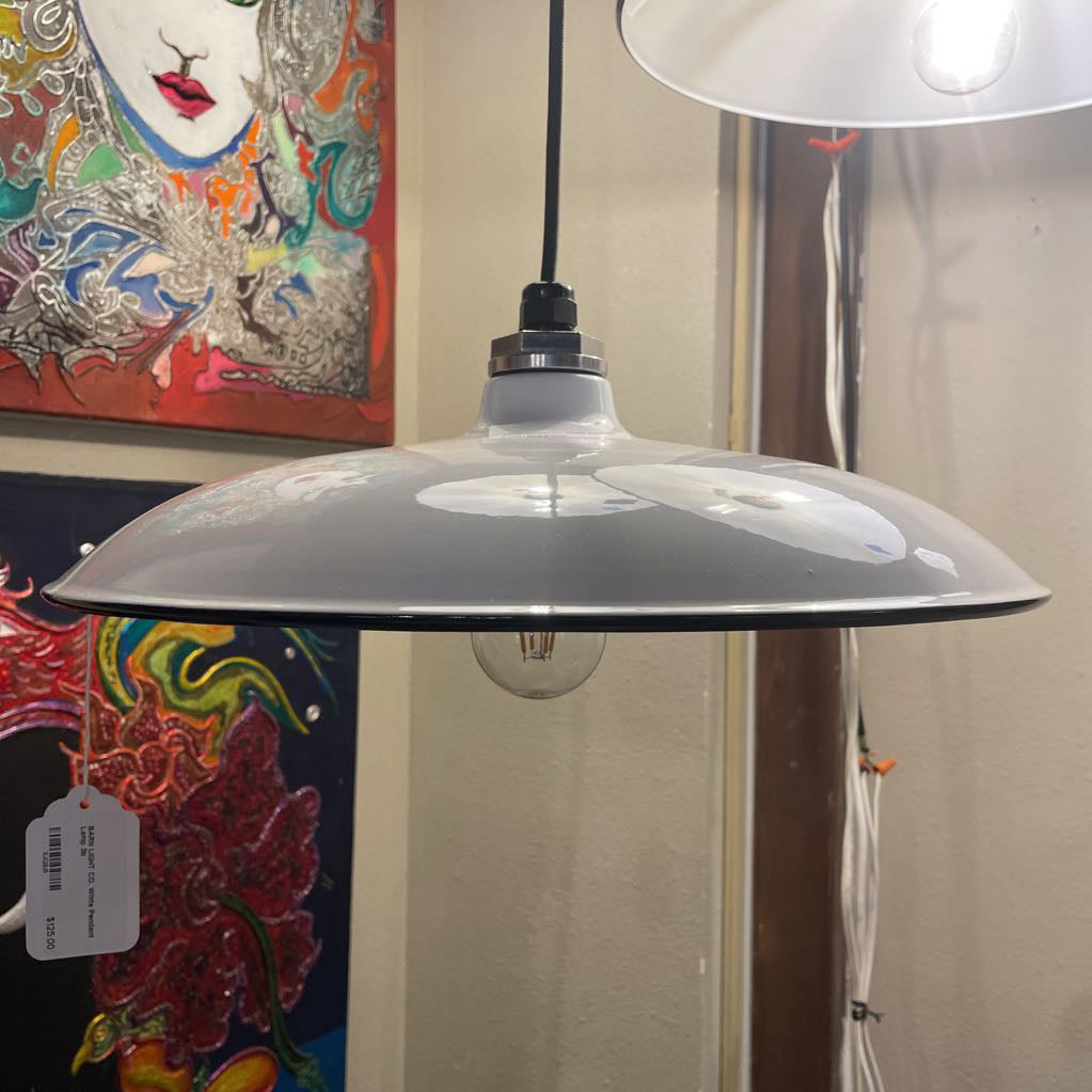 BARN LIGHT CO. White Pendant Lamp LAMPS