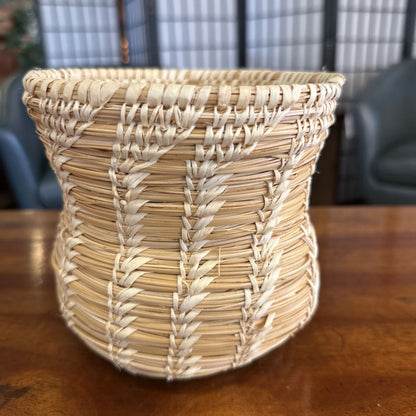 Alaskan Made Pine Woven Basket SMALLS