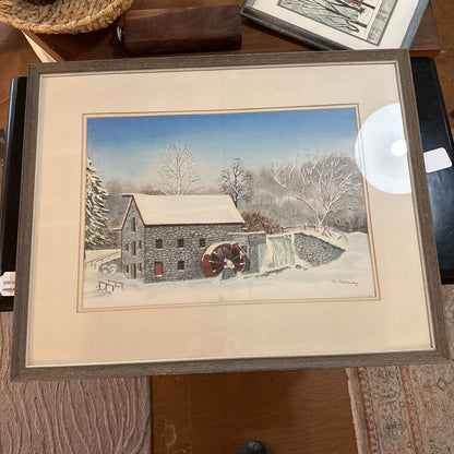 Original Watermill Artwork by M. Callaway ART