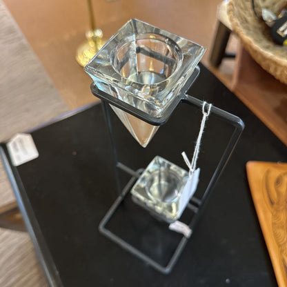 Geometric Glass & Metal Candle Holder SMALLS