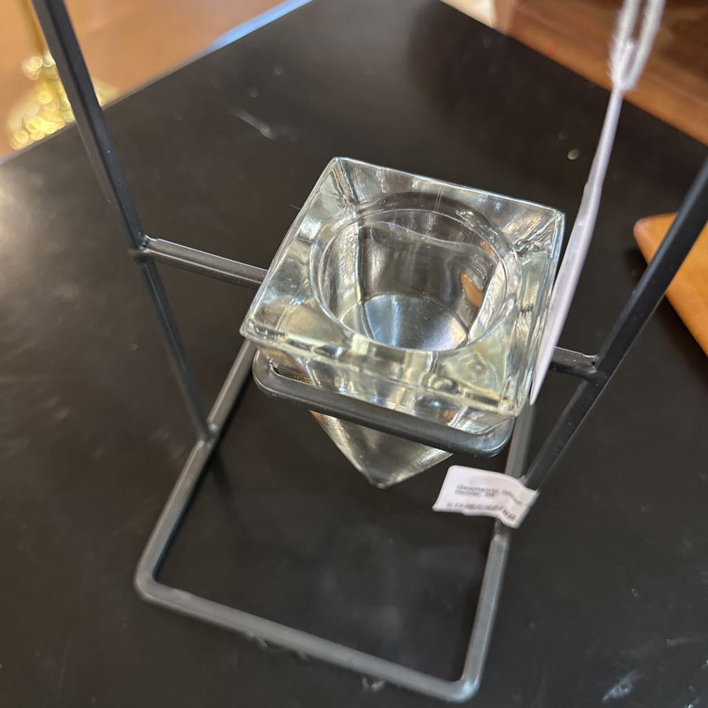 Geometric Glass & Metal Candle Holder SMALLS
