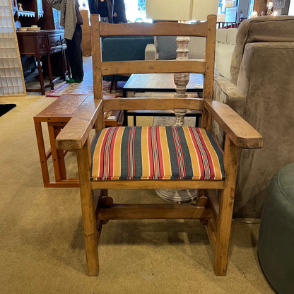 Southwest "Luke" Style Red, Gold, and Green Upholstery Dining Chair