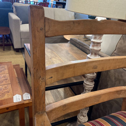 Southwest "Luke" Style Red, Gold, and Green Upholstery Dining Chair