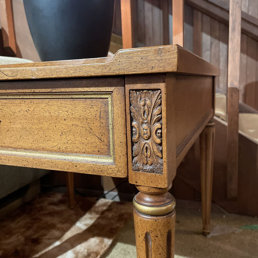 Wood Oversized Square One Drawer End Table C SIDE TABLES