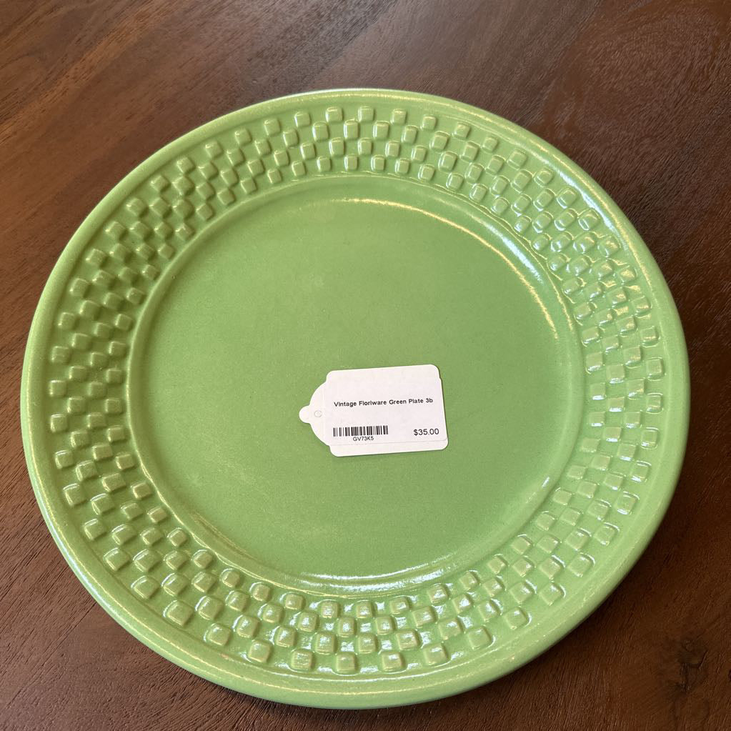 Vintage Fioriware Green Plate SMALLS