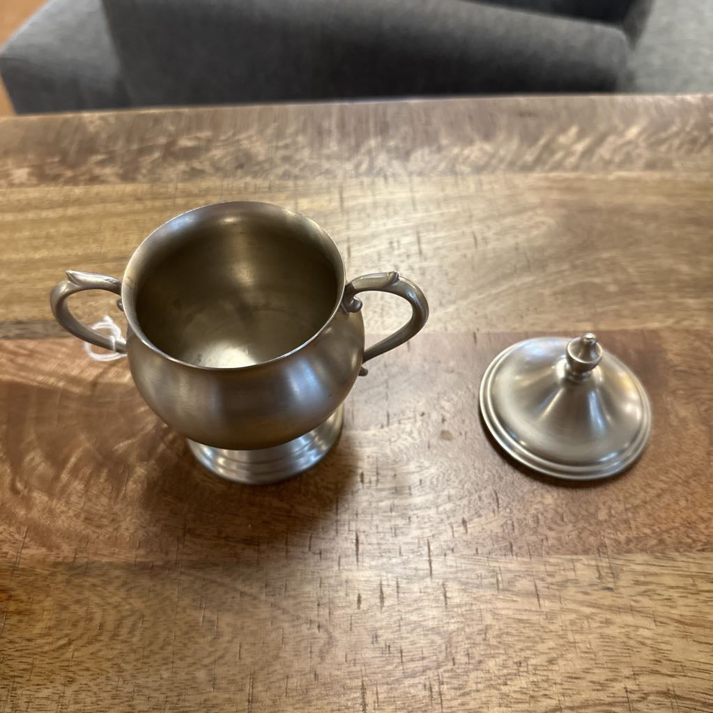 Small Silver Vessel w/ Lid SMALLS