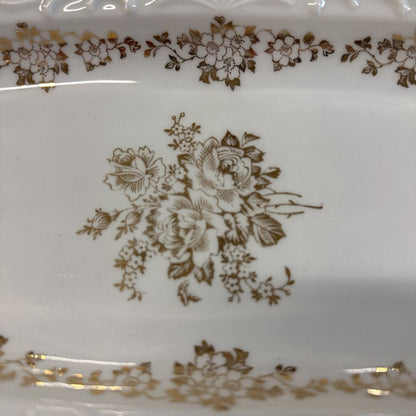 Ornate Gold and White Tray SMALLS