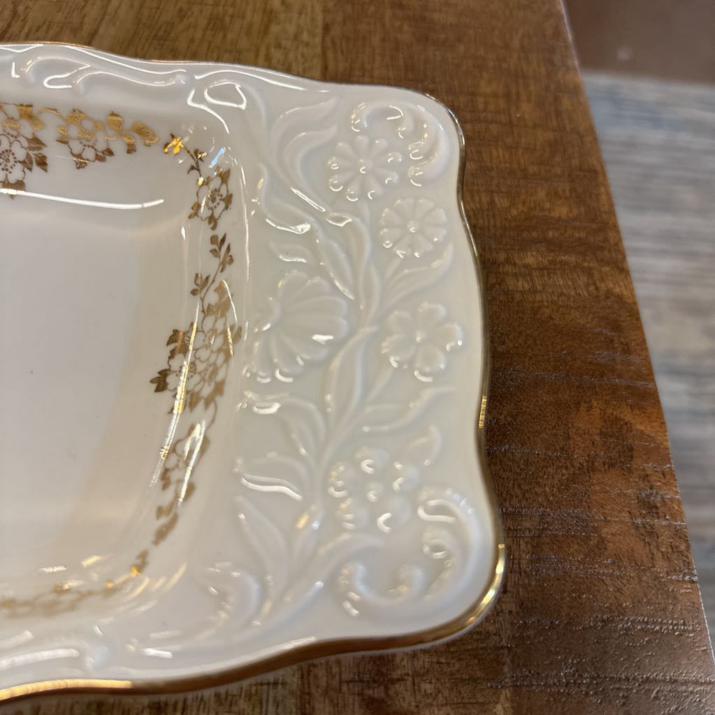Ornate Gold and White Tray SMALLS