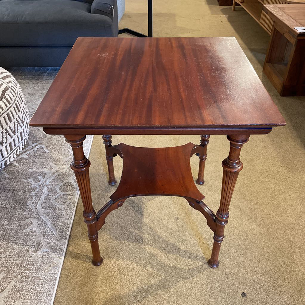 Victorian Style Cherry 2 Tier Side Table C SIDE TABLES
