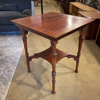 Victorian Style Cherry 2 Tier Side Table C SIDE TABLES