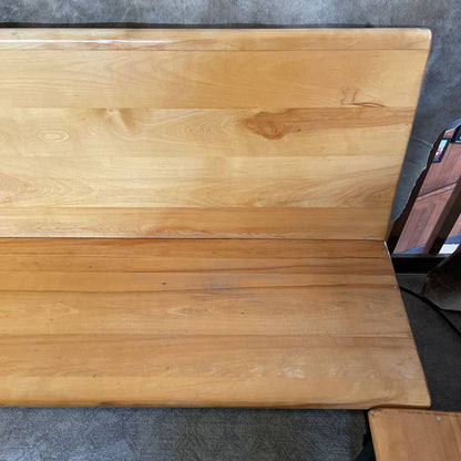 Restored Pew/Bench with Desk Frame C ACCENT BENCHES