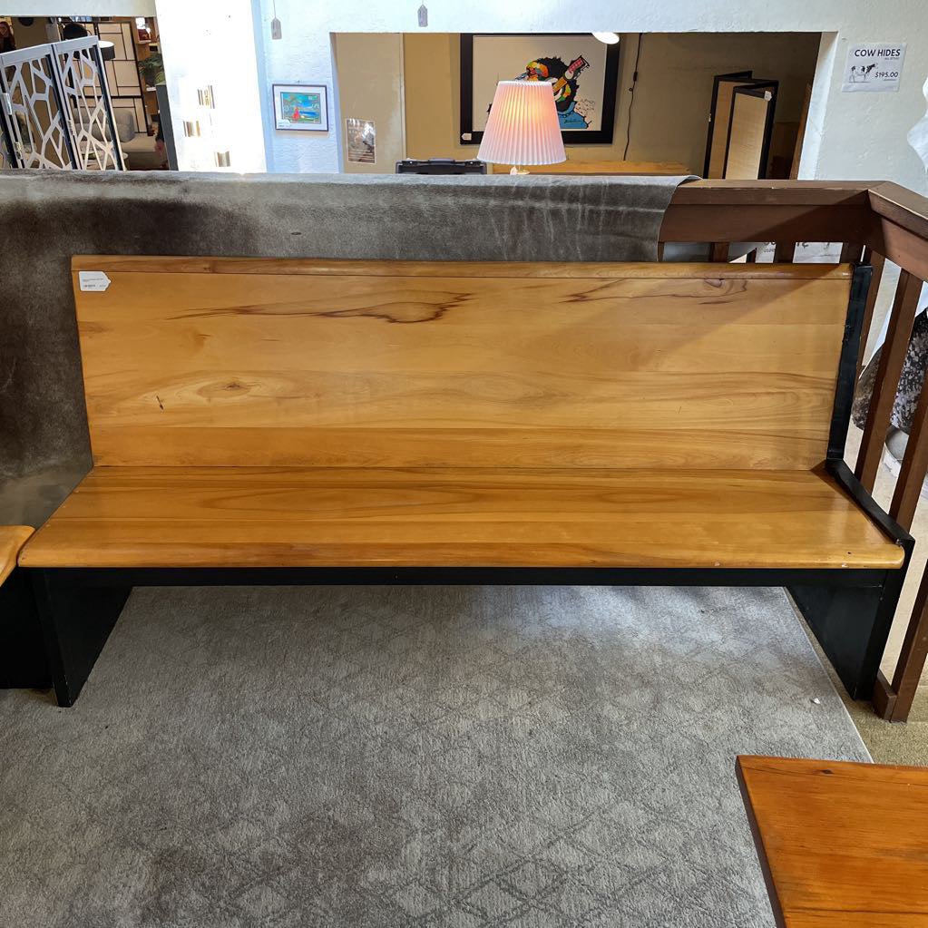 Restored Pew/Bench with Desk Frame C ACCENT BENCHES