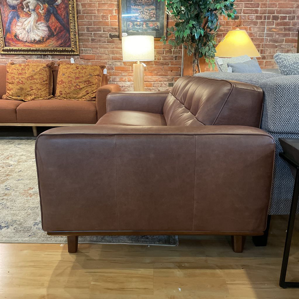Odense Coffee Leather Sofa