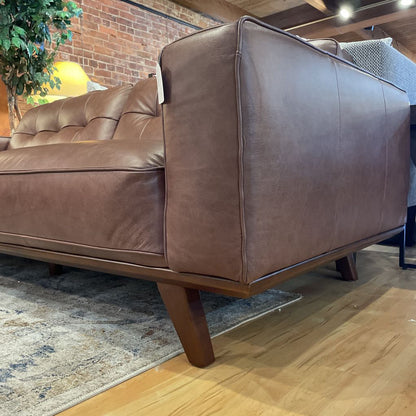Odense Coffee Leather Sofa