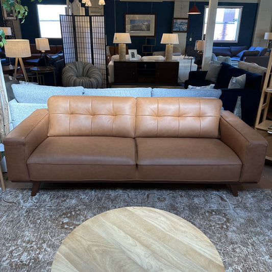 Odense Chocolate Leather Sofa U SOFAS