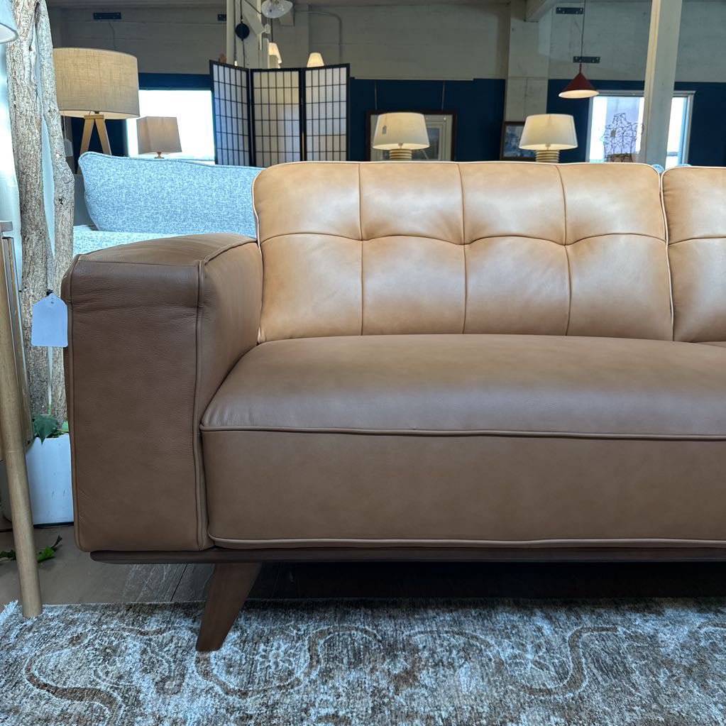 Odense Chocolate Leather Sofa