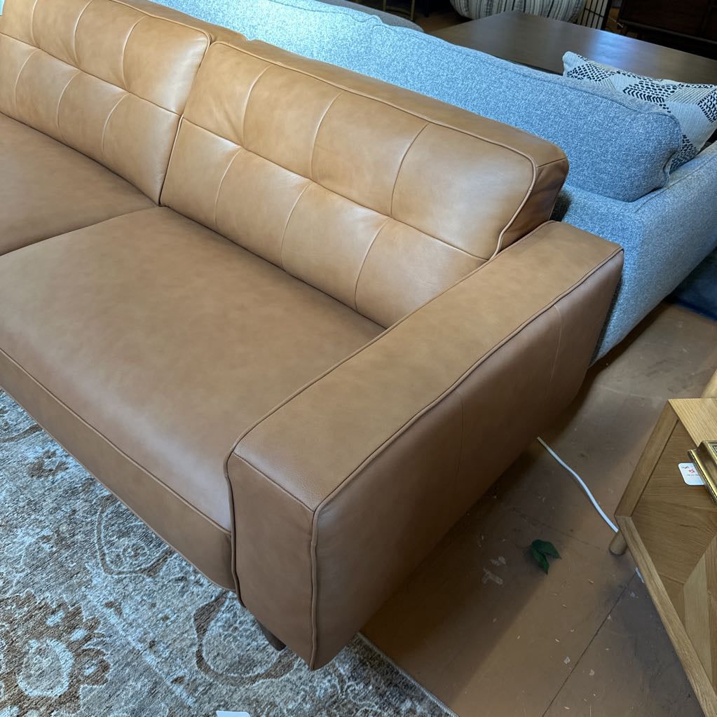Odense Chocolate Leather Sofa