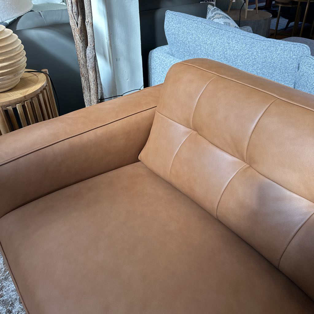 Odense Chocolate Leather Sofa U SOFAS