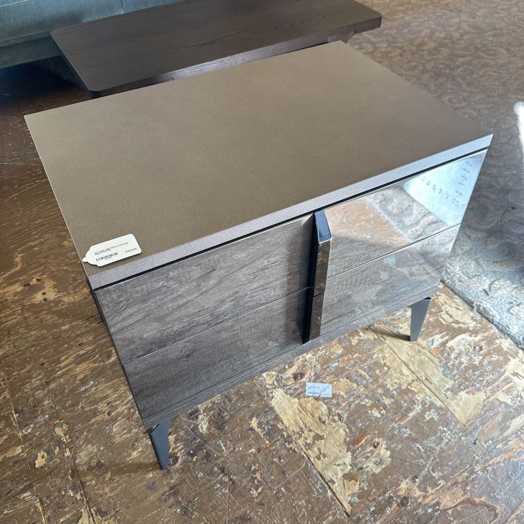 Alf Italia High Gloss 2 Drawer Nightstand C NIGHTSTANDS