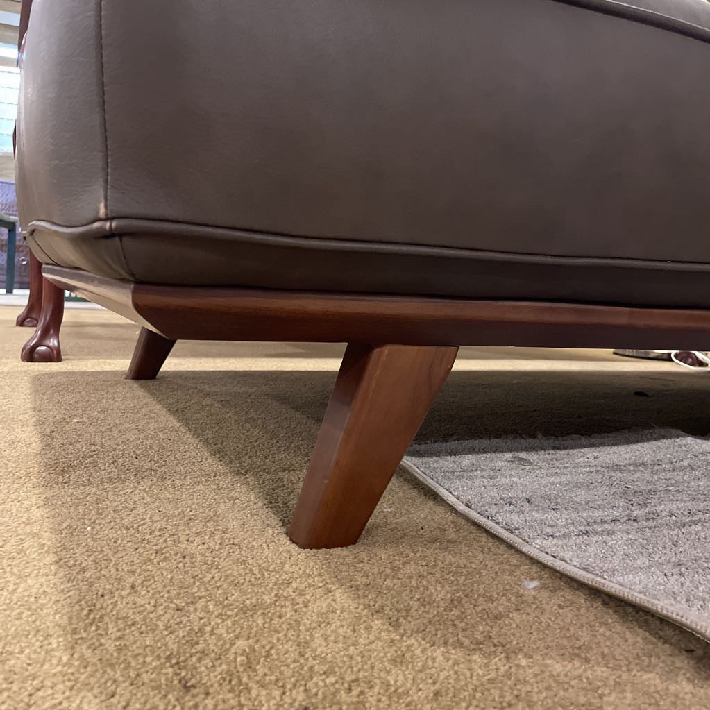 Odense Chocolate Leather LAF Sectional U SECTIONALS LAF