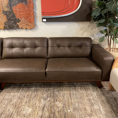 Odense Chocolate Leather LAF Sectional U SECTIONALS LAF