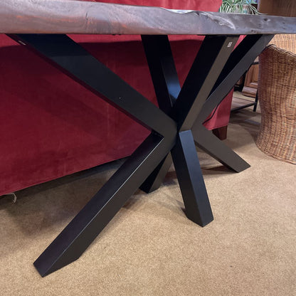Eberhard Wood and Steel Console Table C CONSOLE TABLES