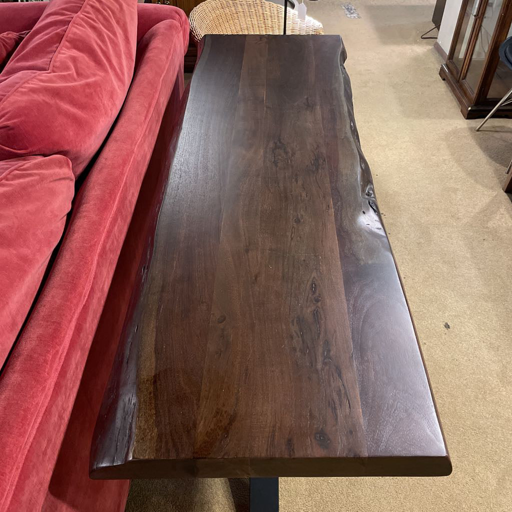 Eberhard Wood and Steel Console Table
