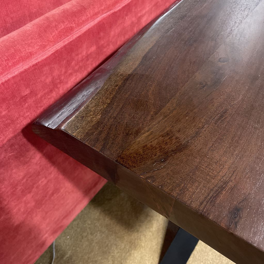 Eberhard Wood and Steel Console Table