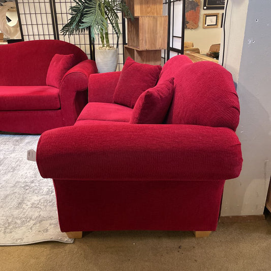 Cute Red Loveseat U LOVESEATS