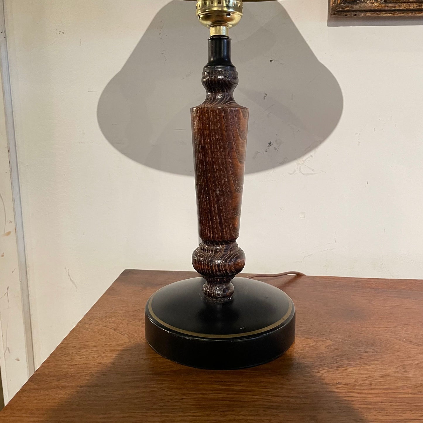 Black Shade Colonial Table Lamp LAMPS