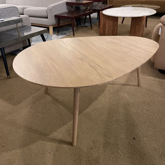 Oak Teardrop Coffee Table