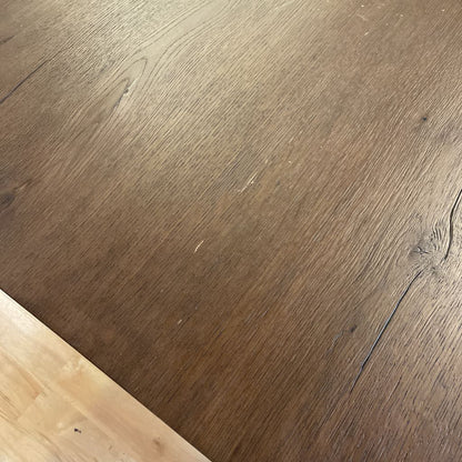RH Oslo Brown Oak Dining Table w Open Base C DINING TABLES