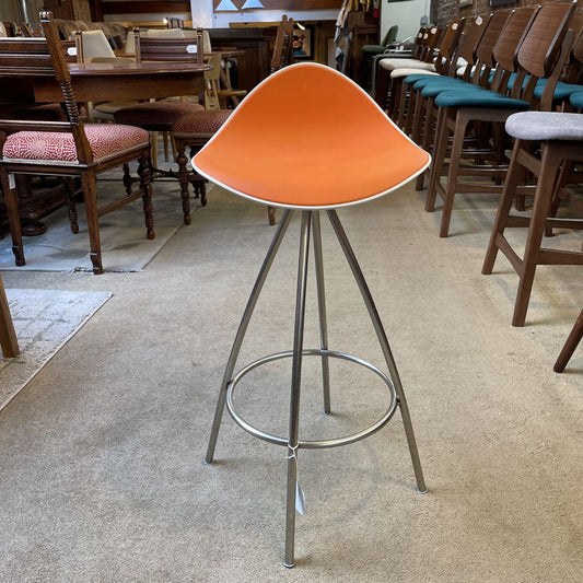 STUA ONDA Orange + White Swivel Stool