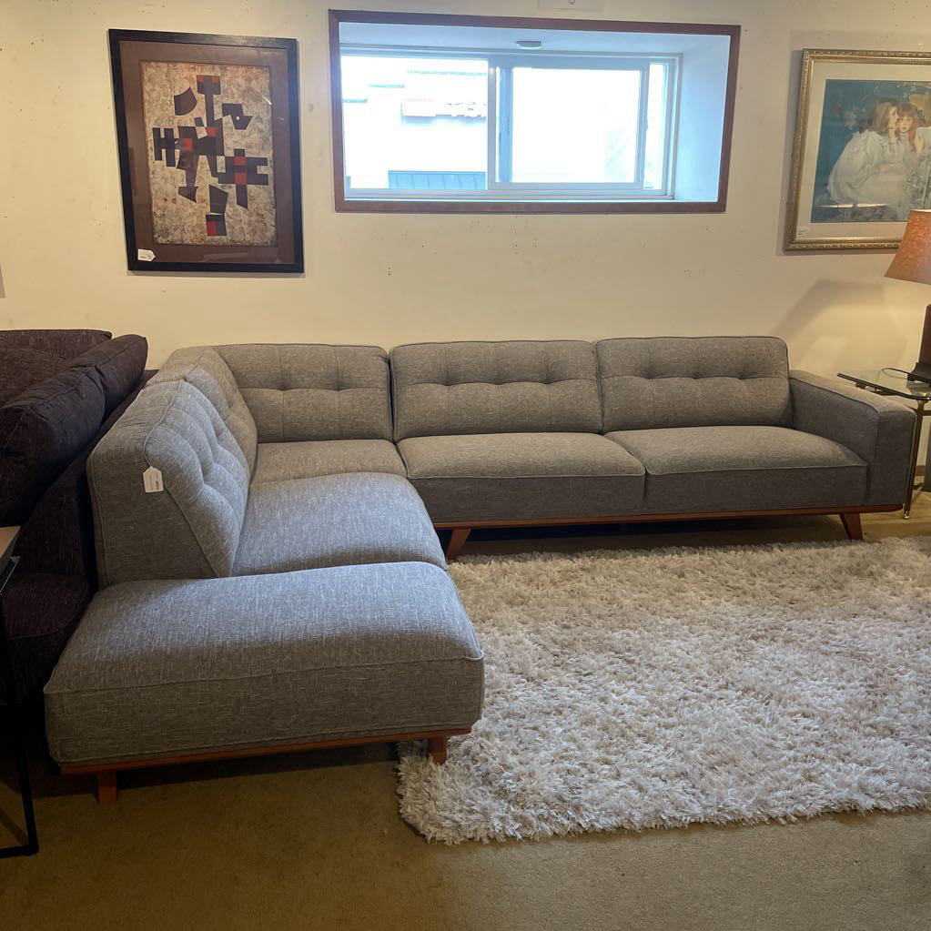 Odense Silver LAF Sectional