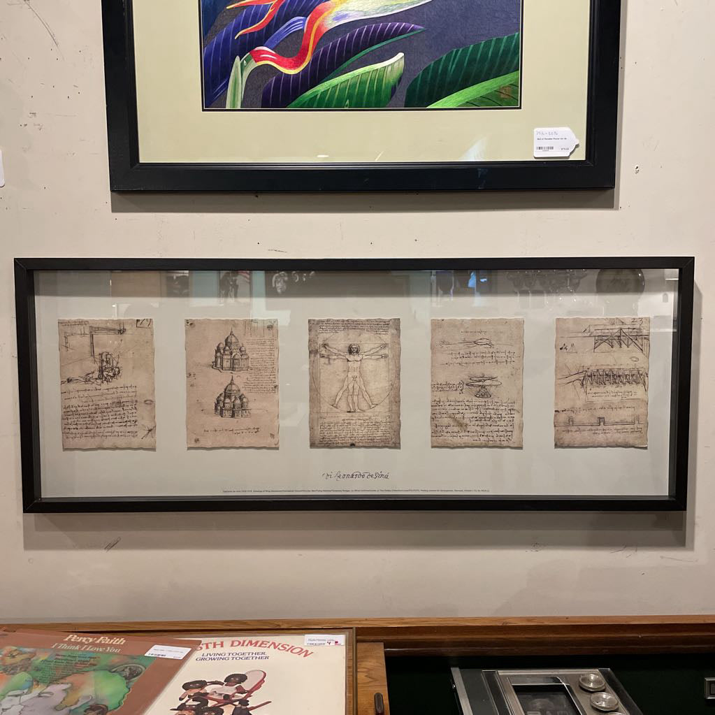 Leonardo de Vinci Shadowbox Sketch Art Series ART
