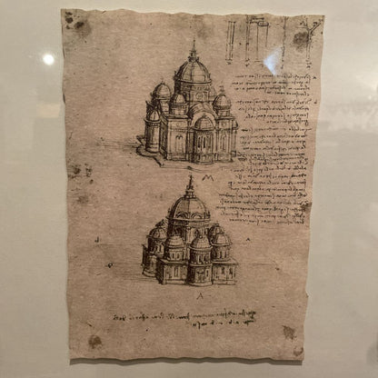 Leonardo de Vinci Shadowbox Sketch Art Series ART