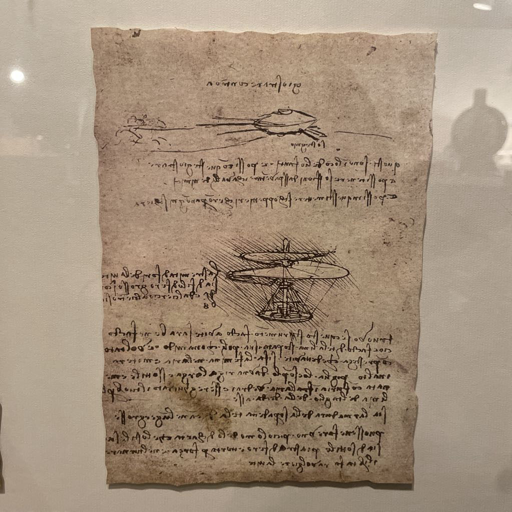 Leonardo de Vinci Shadowbox Sketch Art Series ART